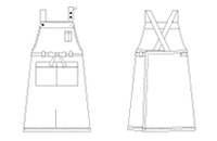 エプロン,無地,ツイル,リップストップ,ナイロン,ポリエステル,ショート丈,レギュラー丈,ロング,撥水,男性用,メンズ,ガーデニング,介護,サロン,ギャルソン,前掛け,前結び,三渡産業,メーカー,お尻が隠れる,卸売り,前しばり
